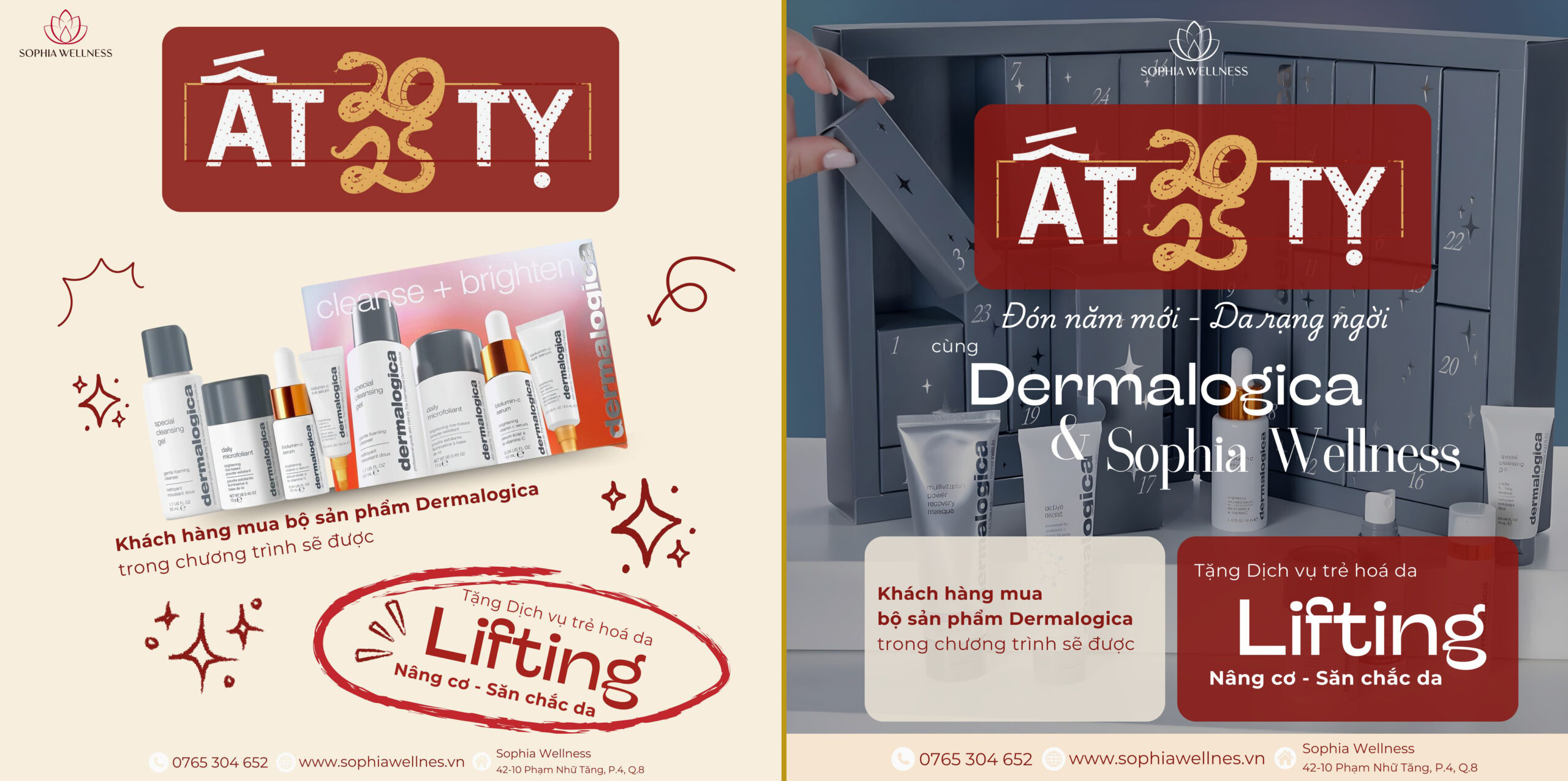TẾT ẤT TỴ - DA RẠNG NGỜI CÙNG DERMALOGICA & SOPHIA WELLNESS